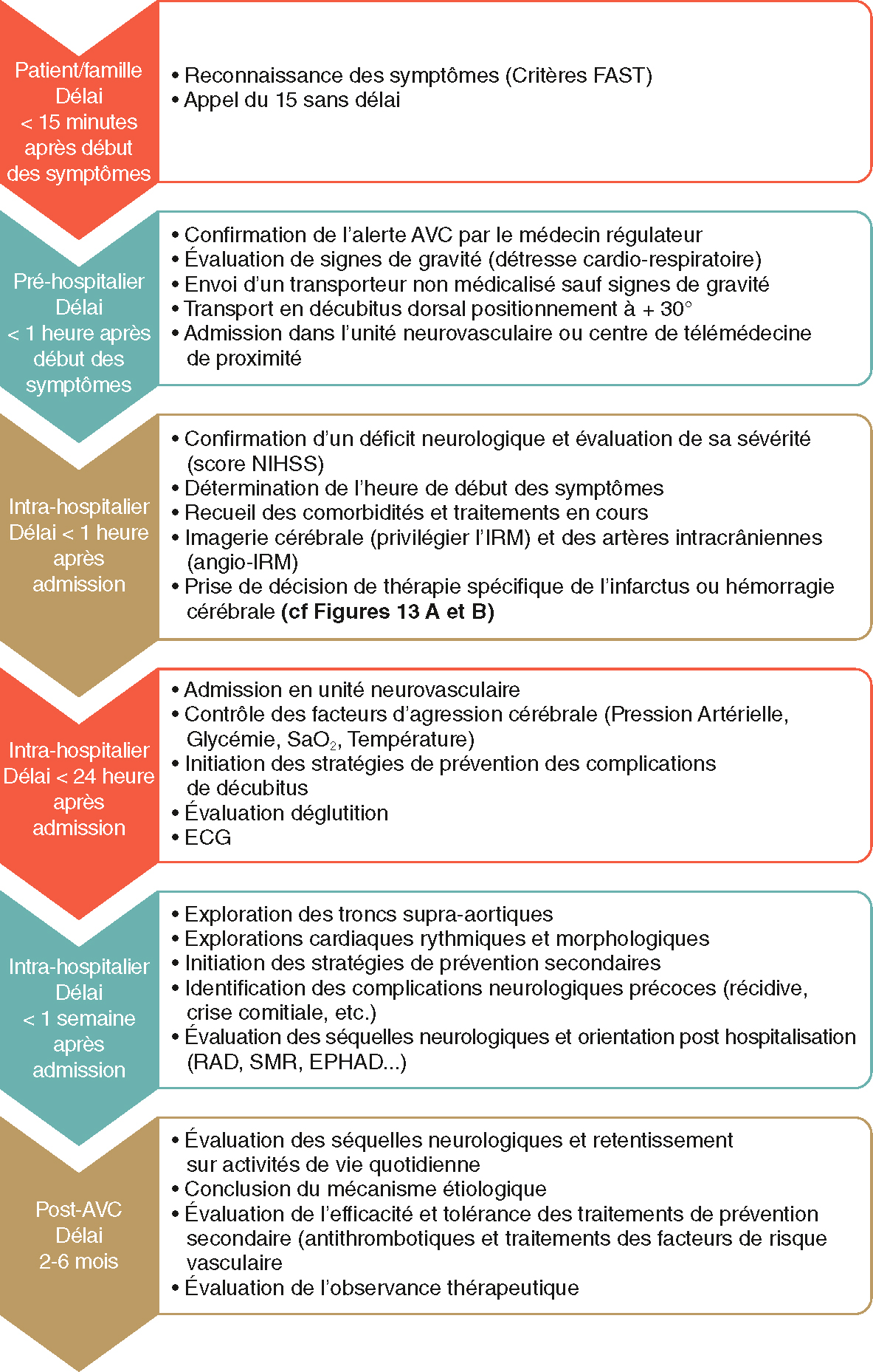 L'infarctus sylvien malin après craniectomie de décompression montre des dommages cérébraux étendus et une déviation de la ligne médiane. La craniectomie réduit la pression intracrânienne.